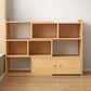 Engineered Wood Standard Bookshelf Contemporary Closed Back with Shelves