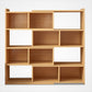 Engineered Wood Standard Bookshelf Contemporary Closed Back with Shelves