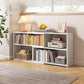 Engineered Wood Standard Bookshelf Contemporary Closed Back with Shelves