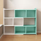 Engineered Wood Standard Bookshelf Contemporary Closed Back with Shelves