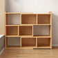 Engineered Wood Standard Bookshelf Contemporary Closed Back with Shelves