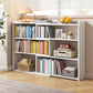 Engineered Wood Standard Bookshelf Contemporary Closed Back with Shelves