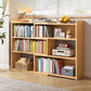 Engineered Wood Standard Bookshelf Contemporary Closed Back with Shelves