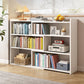 Engineered Wood Standard Bookshelf Contemporary Closed Back with Shelves