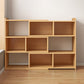 Engineered Wood Standard Bookshelf Contemporary Closed Back with Shelves