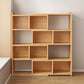 Engineered Wood Standard Bookshelf Contemporary Closed Back with Shelves
