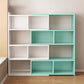 Engineered Wood Standard Bookshelf Contemporary Closed Back with Shelves