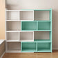 Engineered Wood Standard Bookshelf Contemporary Closed Back with Shelves