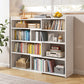 Engineered Wood Standard Bookshelf Contemporary Closed Back with Shelves