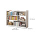 Engineered Wood Standard Bookshelf Contemporary Closed Back with Shelves
