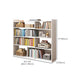 Engineered Wood Standard Bookshelf Contemporary Closed Back with Shelves