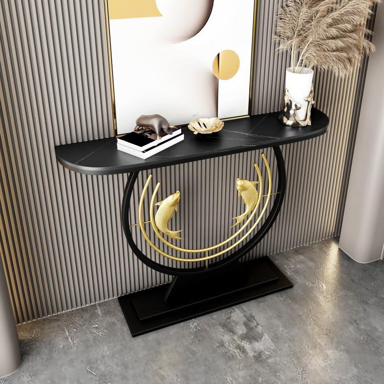 Tavolo da divano console glam tavolo con console mezzaluna antica finitura