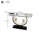 Tavolo da divano console glam tavolo con console mezzaluna antica finitura