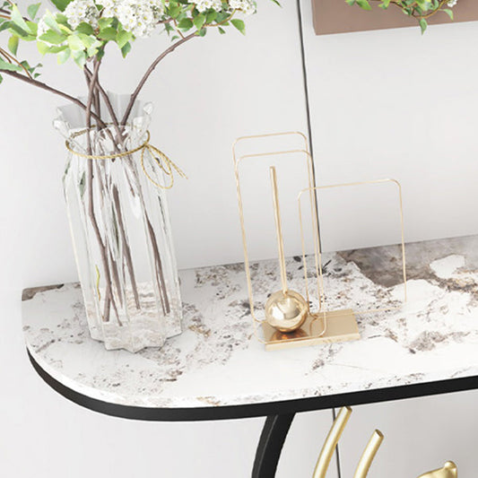Tavolo della console di pietra contemporanea Tavolo da divano console resistente alla macchia per Hall