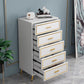 Glam Lingerie Chest Wood Vertical Storage Chest with Drawers for Bedroom
