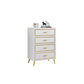 Glam Lingerie Chest Wood Vertical Storage Chest with Drawers for Bedroom