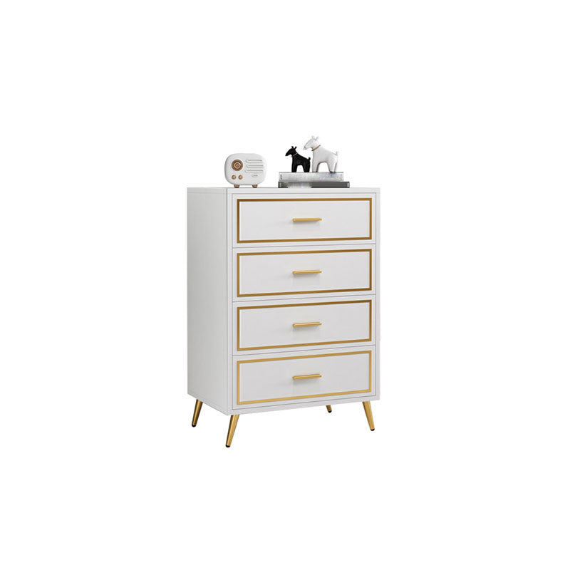 Glam Lingerie Chest Wood Vertical Storage Chest with Drawers for Bedroom