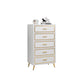 Glam Lingerie Chest Wood Vertical Storage Chest with Drawers for Bedroom