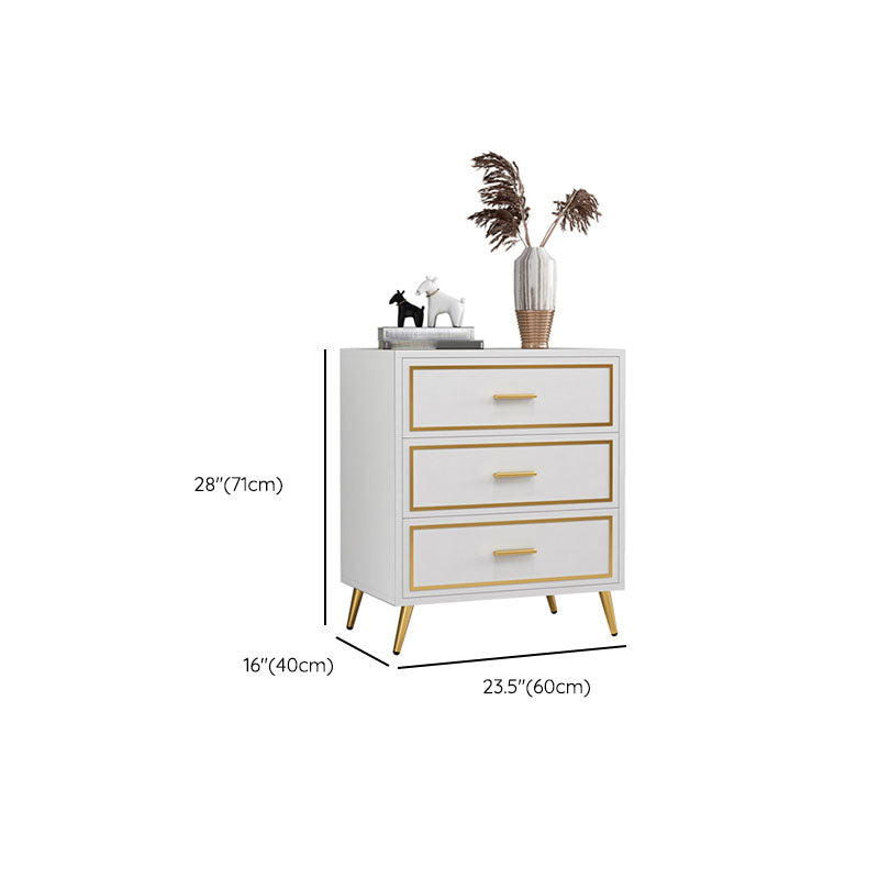 Glam Lingerie Chest Wood Vertical Storage Chest with Drawers for Bedroom