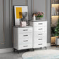 Contemporary Marble Lingerie Chest Vertical Storage Chest for Bedroom Clearhalo 'Bedroom Furniture' 'Dressers & Chests' 'dressers_chests' 'furn' 'furn_dressers_chests' 'Furniture' 6844319