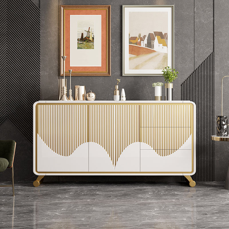 Cassettiera classica Glam Combo Cassettiera portaoggetti in legno per camera da letto