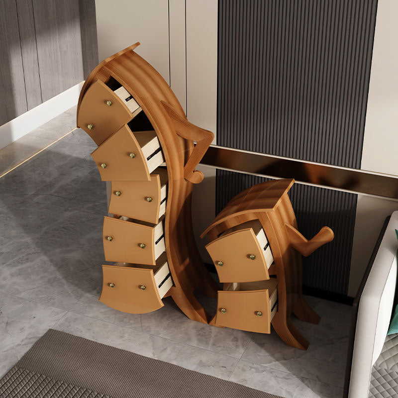 Glam Lingerie Chest Birch Vertical Storage Chest with Drawers for Bedroom Clearhalo 'Bedroom Furniture' 'Dressers & Chests' 'dressers_chests' 'furn' 'furn_dressers_chests' 'Furniture' 6844358