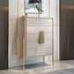 Glam Lingerie Chest Wood Storage Chest with Drawers for Bedroom 31"L x 16"W x 47"H Off-White Clearhalo 'Bedroom Furniture' 'Dressers & Chests' 'dressers_chests' 'furn' 'furn_dressers_chests' 'Furniture' 6844449