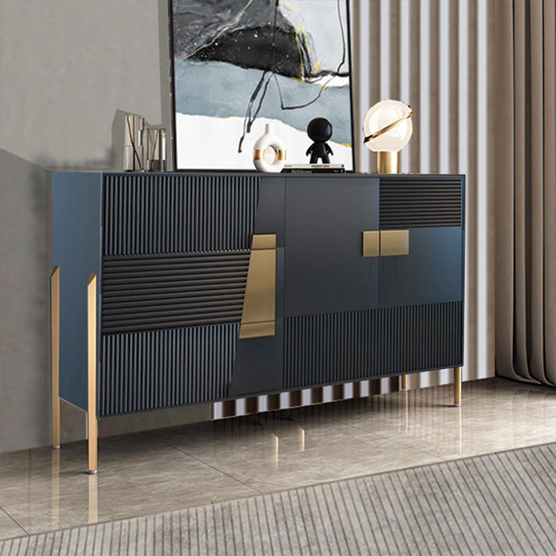 Glam Lingerie Chest Wood Storage Chest with Drawers for Bedroom 63"L x 16"W x 35"H Black Clearhalo 'Bedroom Furniture' 'Dressers & Chests' 'dressers_chests' 'furn' 'furn_dressers_chests' 'Furniture' 6844453
