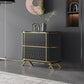 Baule portaoggetti verticale Glam Lingerie Stone con cassetti per camera da letto