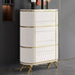 Baule portaoggetti verticale Glam Lingerie Stone con cassetti per camera da letto