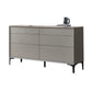 Contemporary Storage Chest Stone Dresser with 6 Drawers , 12.48/15.6 Inch W Clearhalo 'Bedroom Furniture' 'Dressers & Chests' 'dressers_chests' 'furn' 'furn_dressers_chests' 'Furniture' 6844498