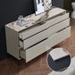 Contemporary Storage Chest Stone Dresser with 6 Drawers , 12.48/15.6 Inch W Clearhalo 'Bedroom Furniture' 'Dressers & Chests' 'dressers_chests' 'furn' 'furn_dressers_chests' 'Furniture' 6844504
