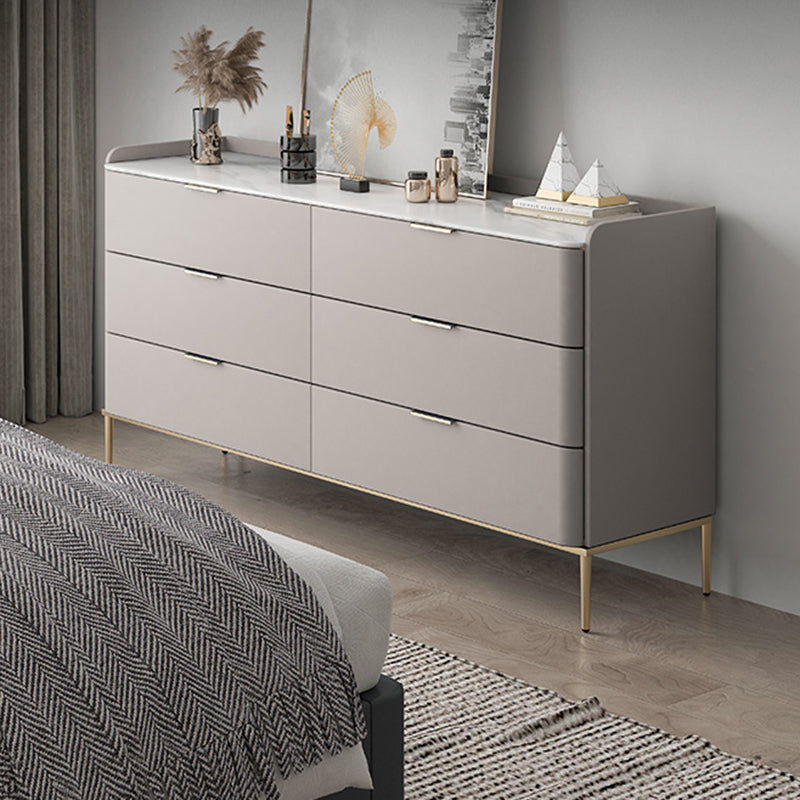 Klassische Glam-Aufbewahrungskommode aus Stein mit 8/9 Schubladen, 15,6 Zoll Breite
