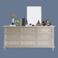 Classic Glam Storage Chest Solid Wood Dresser , 17.55-inch Width