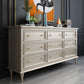 Classic Glam Storage Chest Solid Wood Dresser , 17.55-inch Width