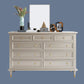 Classic Glam Storage Chest Solid Wood Dresser , 17.55-inch Width