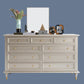 Classic Glam Storage Chest Solid Wood Dresser , 17.55-inch Width
