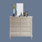 Classic Glam Storage Chest Solid Wood Dresser , 17.55-inch Width