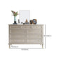 Classic Glam Storage Chest Solid Wood Dresser , 17.55-inch Width