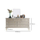 Classic Glam Storage Chest Solid Wood Dresser , 17.55-inch Width