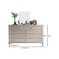 Classic Glam Storage Chest Solid Wood Dresser , 17.55-inch Width