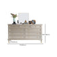 Classic Glam Storage Chest Solid Wood Dresser , 17.55-inch Width
