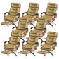 Fixed Arms Leather Desk Chair Modern Adjustable Seat Height Swivel Chair with Wheels Khaki Nappa 8 Piece Set Clearhalo 'furn' 'furn_office_chair' 'Furniture' 'Office Chairs' 'Office Furniture' 'office_chair' 6844745