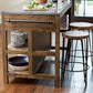 Home Dining Kitchen Island Table Wooden Legs Kitchen Island with Drawer