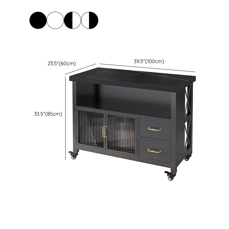 Isola moderna dell'isola da cucina sala da pranzo Isola da cucina con cassetto