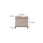 Glam Style Credenza Stone Buffet Credenza with Cabinets and Drawers Clearhalo 'buffet_sideboard' 'Buffets & Sideboards' 'furn' 'furn_buffet_sideboard' 'Furniture' 'Kitchen & Dining Furniture' 6844896