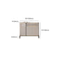Glam Style Credenza Stone Buffet Credenza with Cabinets and Drawers Clearhalo 'buffet_sideboard' 'Buffets & Sideboards' 'furn' 'furn_buffet_sideboard' 'Furniture' 'Kitchen & Dining Furniture' 6844897