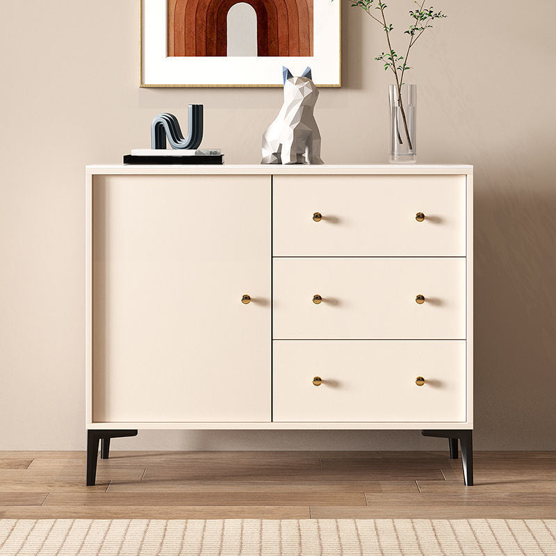 Tavolo a buffet in pietra glam a scaffalatura regolabile credenza a buffet con cassetti e armadi