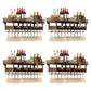Wall Mounted Wine Rack Metal Wine Bottle & Glass Rack for Kitchen