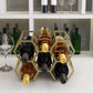 Tabletop Glam Style Wine Rack Metal Wine Bottle Rack for Living Room 13"L x 7"W x 9"H Gold 1 Piece Clearhalo 'furn' 'furn_wine_racks' 'Furniture' 'Kitchen & Dining Furniture' 'Wine Racks' 'wine_racks' 6844959